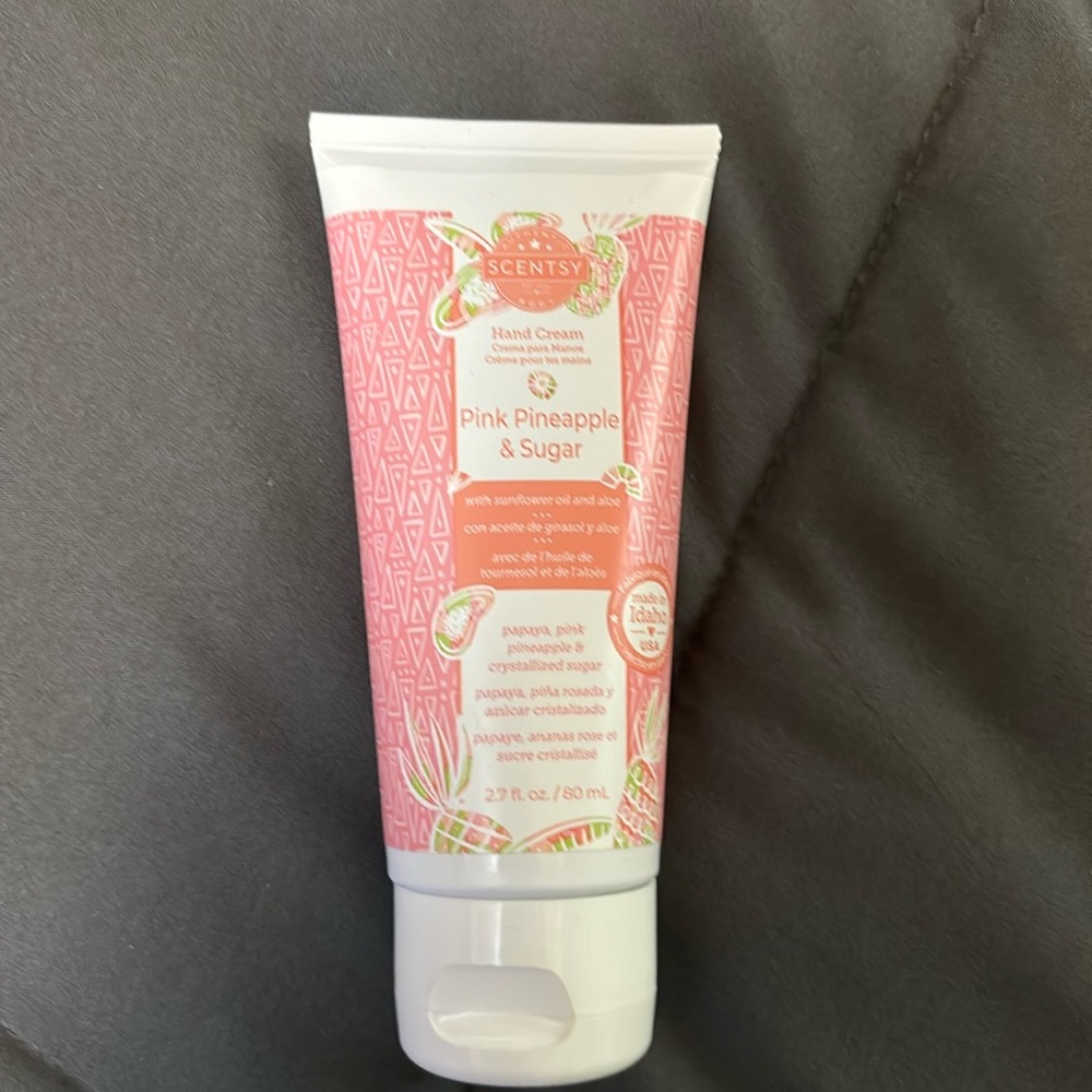 New never used Scentsy Pink Pineapple & Sugar hand cream
